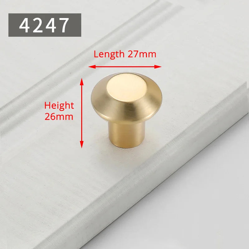 Puxadores Dourados Pérola para Móveis