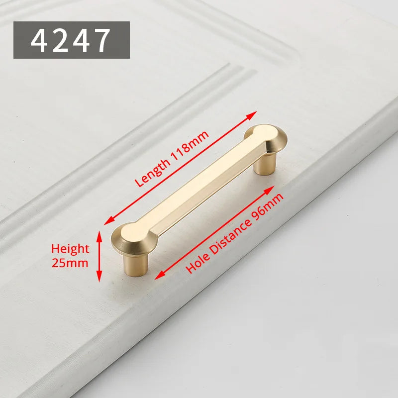 Puxadores Dourados Pérola para Móveis