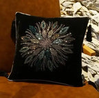 Almofada de Veludo Luxuosa com Strass