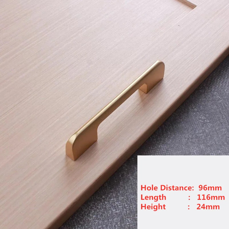 Puxadores Modernos Pearl Golden para Móveis