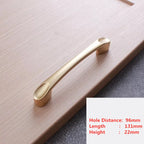 Puxadores Modernos Pearl Golden para Móveis