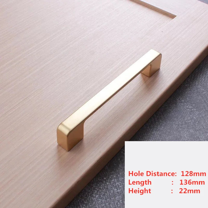 Puxadores Modernos Pearl Golden para Móveis