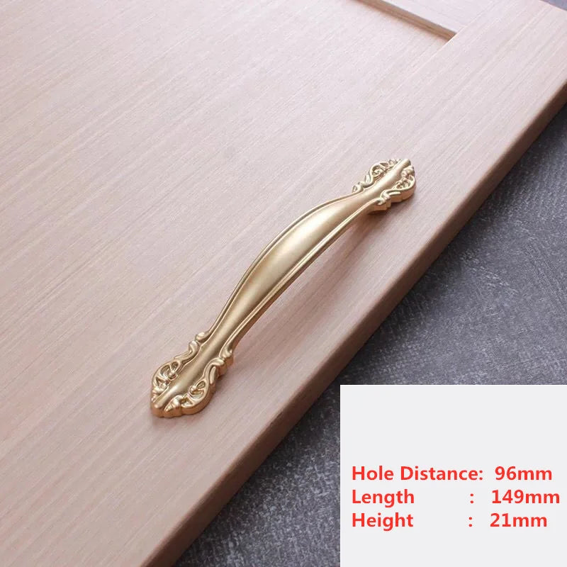 Puxadores Modernos Pearl Golden para Móveis