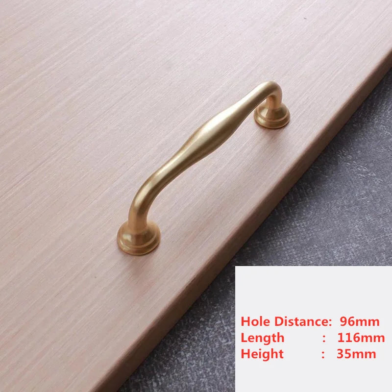 Puxadores Modernos Pearl Golden para Móveis