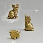 Estatuetas de Gatos em Bronze