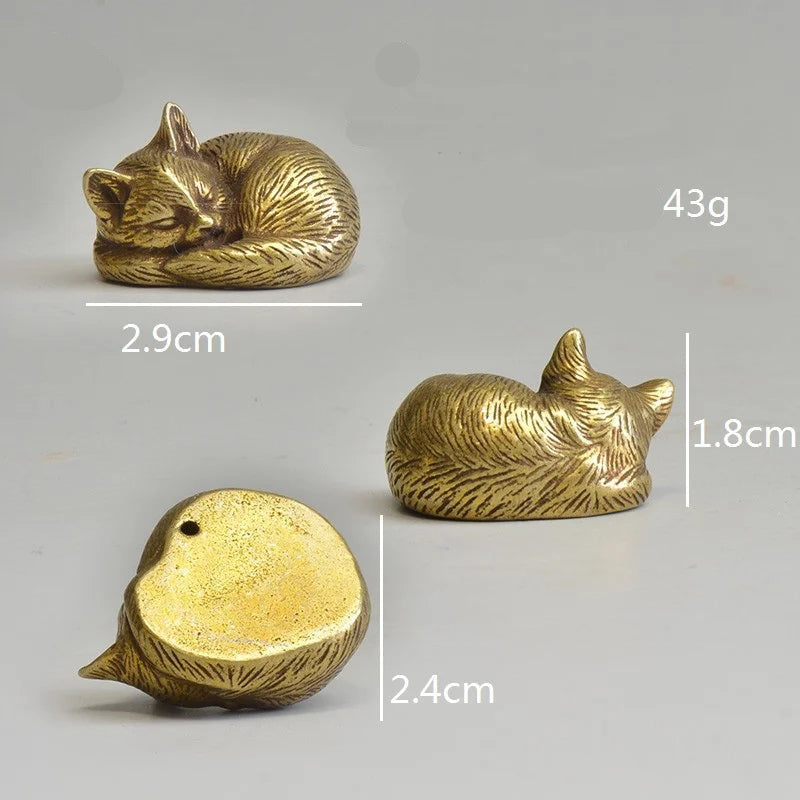 Estatuetas de Gatos em Bronze