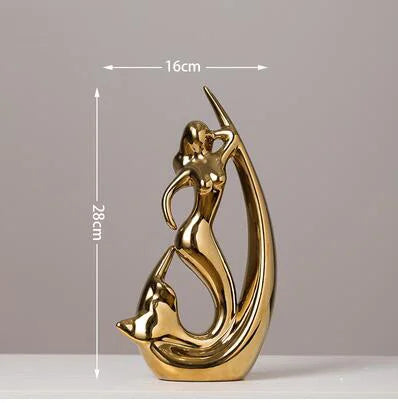 Esculturas Decorativas Modernas em Cerâmica