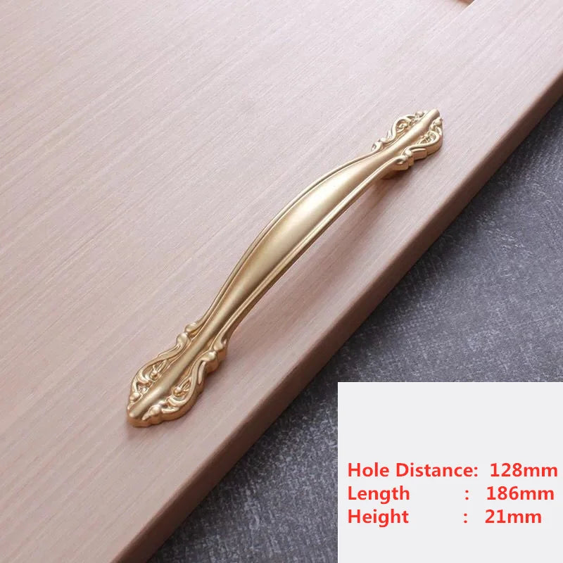 Puxadores Modernos Pearl Golden para Móveis