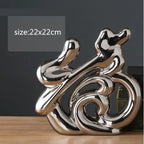 Esculturas Decorativas Modernas em Cerâmica