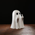 Estátua Decorativa de Fantasma com Gesto Divertido