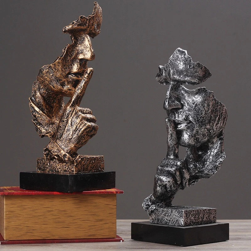 Escultura Silêncio em Resina