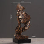 Escultura Silêncio em Resina