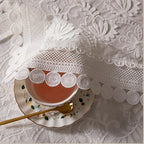 Luxury Lace Tablecloth For Living Room Bedroom Cover Table Party Table Cloth American White Embroider Table Decoration