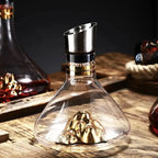 1500ML Iceberg Whisky Wine Decanter Handmade Lead-free Crystal Wine Pourer Carafe Thickened Wine Dispenser Pot Bar Accessories