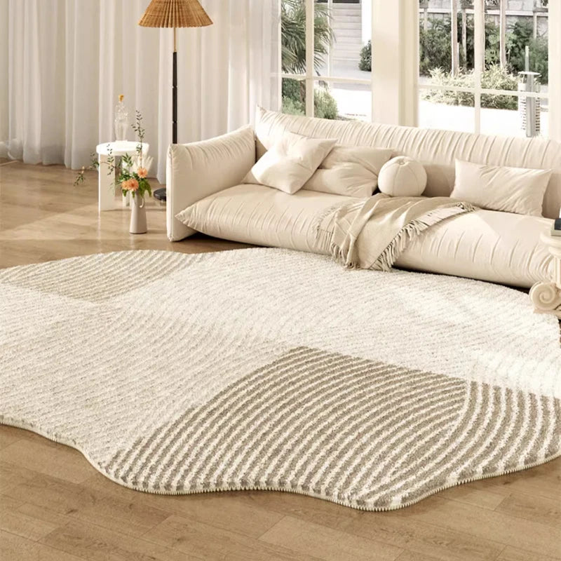Tapete Creme Francês Irregular para Sala