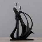 Arte nórdica dança casal resina figura ornamentos estatuetas acessórios de decoração para sala estar ornamentos para decoração casa