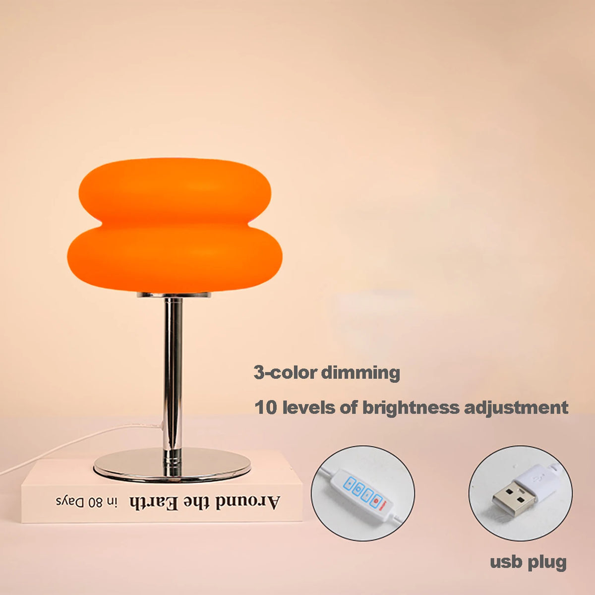 Abajur de Mesa USB com Escurecimento