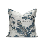 Almofada Elegante com Estampa Paisagem Chinesa