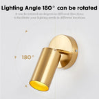Long ye led luz de parede holofote luz leitura lâmpada cabeceira moderna iluminação interior luzes led lâmpadas parede ajustáveis 5w homedecor
