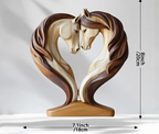 Estátua de Cavalo de Madeira Elegante para Decoração