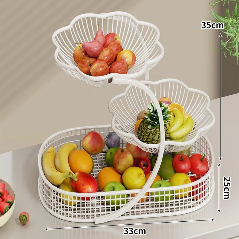 Fruteira de Metal Elegante e Multifuncional