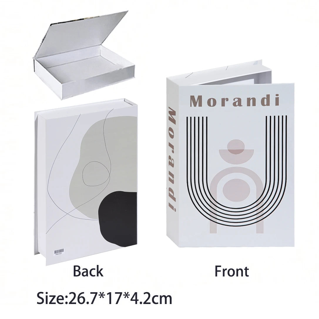 Caixa Decorativa de Livros Falsos com Fecho Magnético