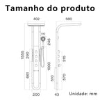Moderno high end chuvas painel de chuveiro spa massagem jato cachoeira chuveiros coluna torneiras conjunto display led inteligente sistema chuveiro do banheiro Torneira misturadora termostática latão banheira