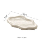 Bandeja de Cerâmica Luxo para Joias e Decoração