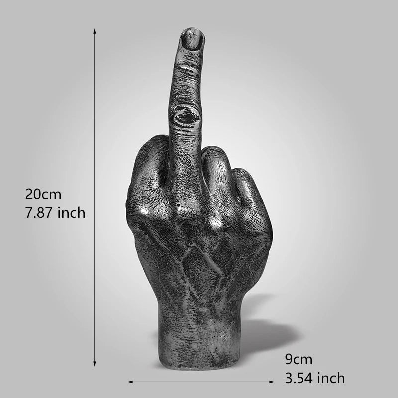 Escultura Gesto Irreverente em Resina