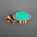 Brushed Rose Gold Stainless Steel Wall-mounted Elegant Bathroom Set Paper Towel Stick Toilet Bathroom Robe Soap Soap Dishwasher