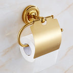 Luxury Gold Brass Bathroom Accessories Set,Robe hook,Paper Holder,Towel Bar,Towel Ring,bathroom sets, Gold Towel Rack,Soap Dish