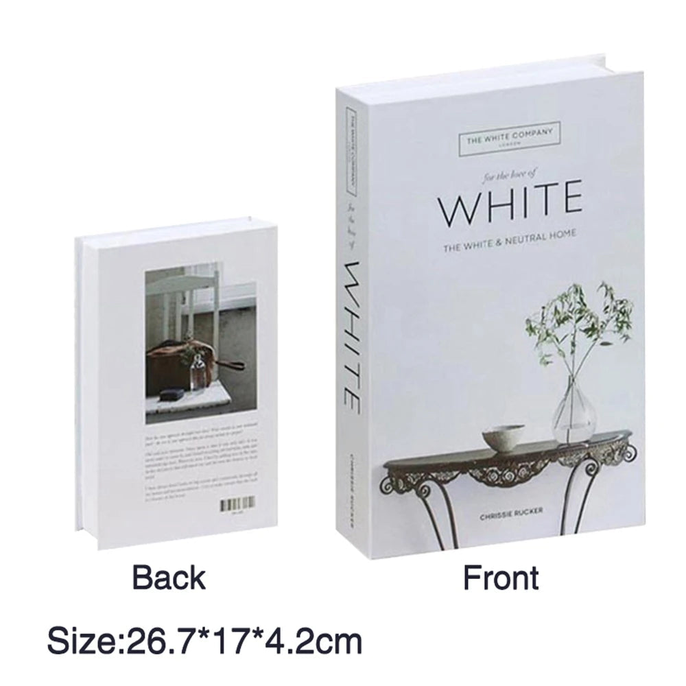 Caixa Decorativa de Livros Falsos com Fecho Magnético