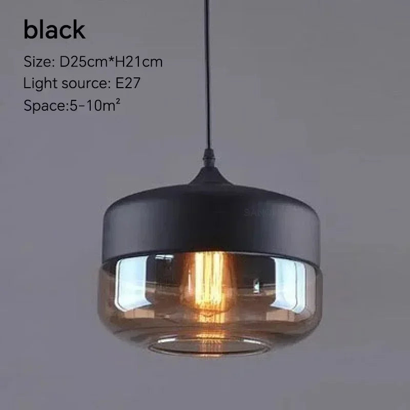 Luminária Pendente de Vidro Nordic Modern