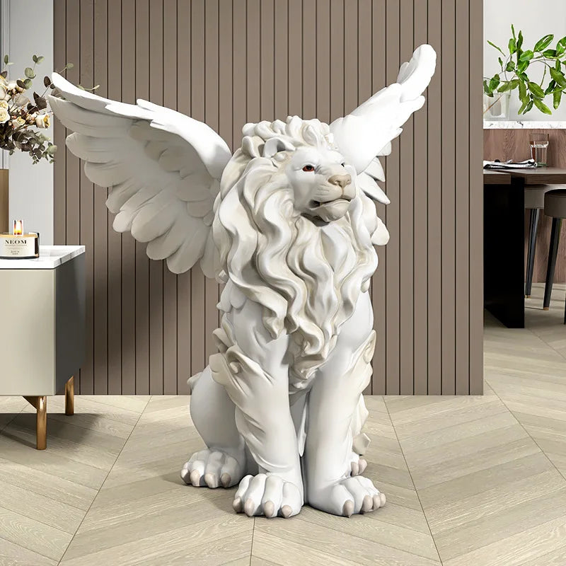 Light Luxury Grand Large Lion Living Room Floor Decoration Sculpture Decoration