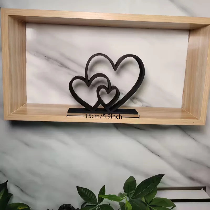Escultura Amor em Preto e Branco