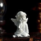 Nordic Style Desktop Decoration Creative Angel Girl Resin Sculpture Desk Dining Table Cabinet Fireplace Decoration Ornaments 1pc
