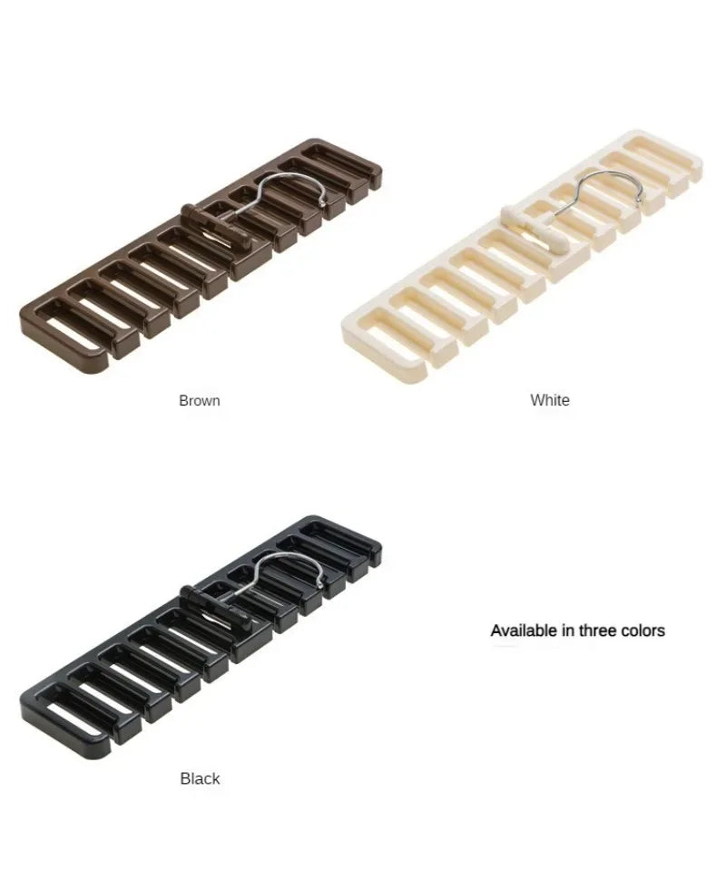 1-12 pçs multifuncional cinto organizador pendurado gravata rack cinto cabide roupas rack organizador gravata rack casa armário organizador