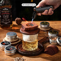 Novo kit de fumaça de uísque com lascas de madeira-4 sabores, infusor de fumaça de bebida à moda antiga para coquetéis, aniversário, bourbon para presentes