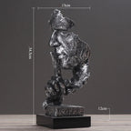 Escultura Silêncio em Resina