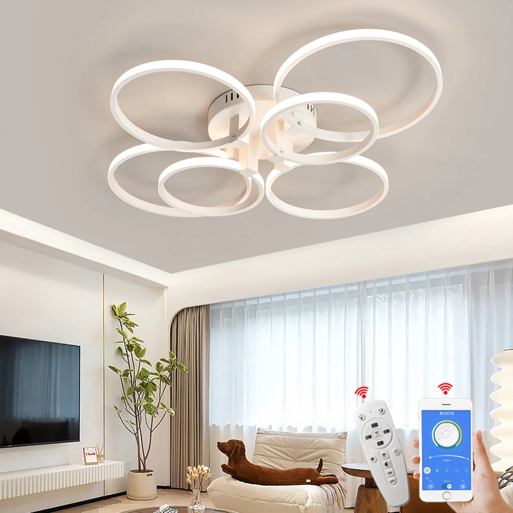 Luminárias de teto modernas com LED NEO Gleam para sala de estar, quarto, escritório, AC90-260V, luminárias de teto internas com LED.