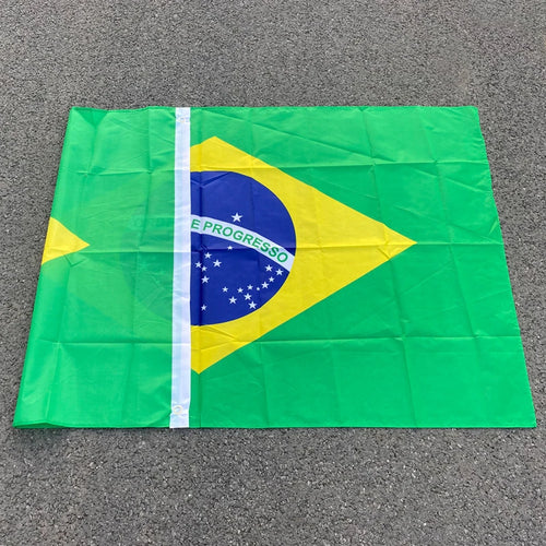 90 + 150cm 60*90cm tamanho grande bandeira do brasil pendurado poliéster impressão digital brasil bandeira brasileira para celebração
