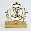 Máquina de movimento perpétuo de pêndulo de órbita celestial, decoração de mesa de arte cinética, modelo de astronomia para escritório doméstico, escultura rotativa