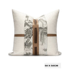 Almofada Elegante com Estampa Paisagem Chinesa