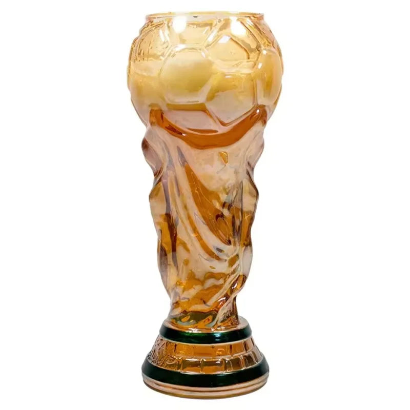 Copo de Cerveja Premium com Tema de Troféu de Futebol Copa do Mundo 2026 para Decoração de Caverna Masculina, Bar Doméstico, Festas de Dia de Jogo e Presentes para Fãs de Futebol
