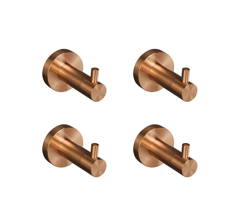 Conjunto de Acessórios para Banheiro em Aço Inoxidável Rose Gold