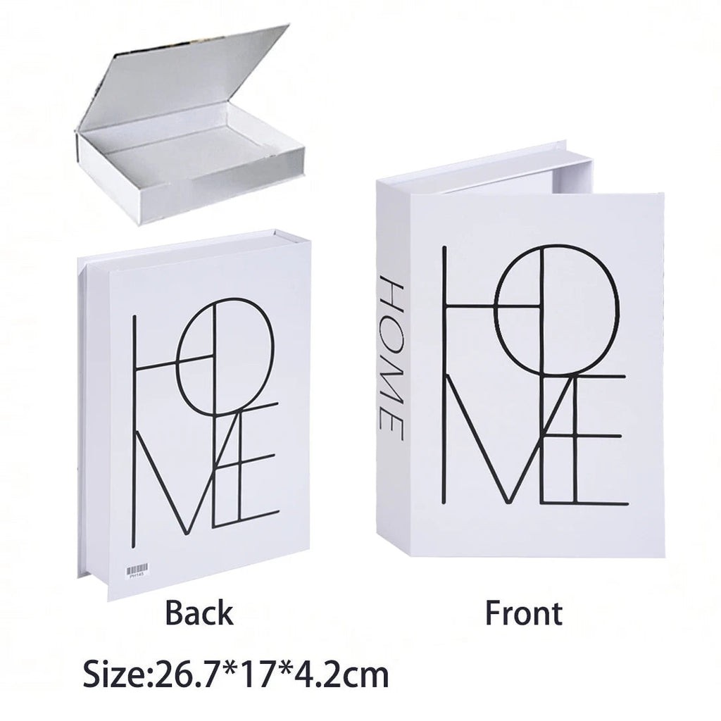 Caixa Decorativa de Livros Falsos com Fecho Magnético