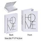 Caixa Decorativa de Livros Falsos com Fecho Magnético