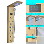 Painel de Chuveiro LED com Massagem e Display Digital