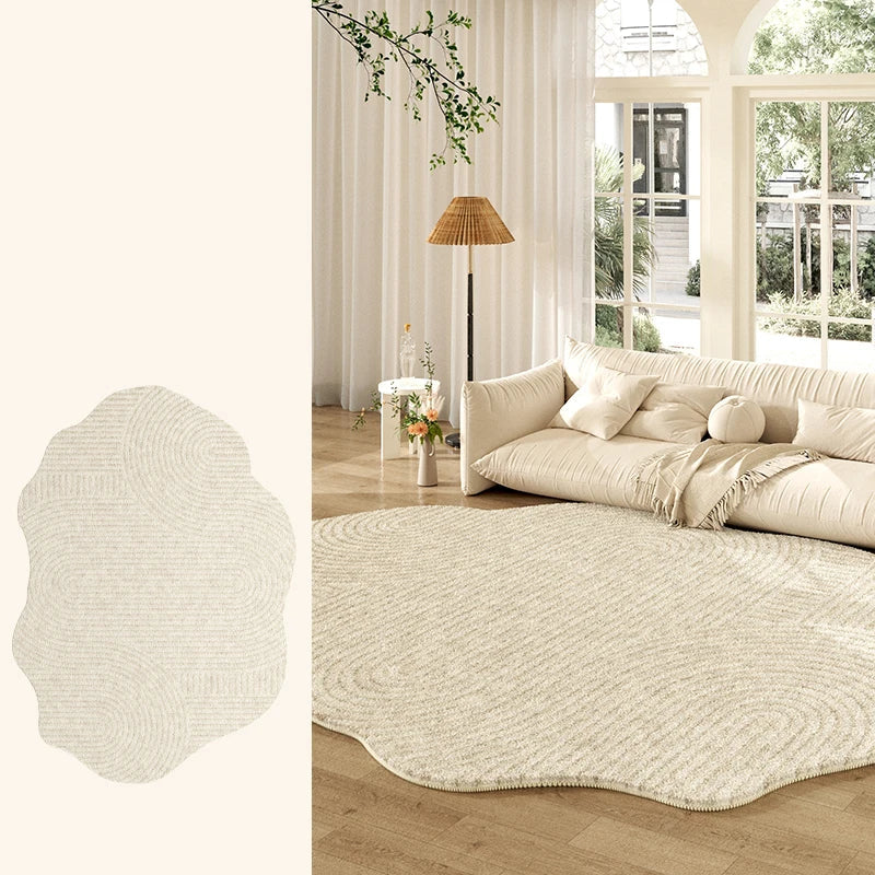 Tapete Creme Francês Irregular para Sala