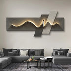 Luz moderna de luxo estilo wabi sabi led pintura decorativa decoração para casa sala estar quarto sofá tv fundo mural luz